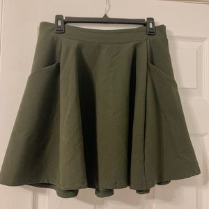 Forever 21 army green skirt